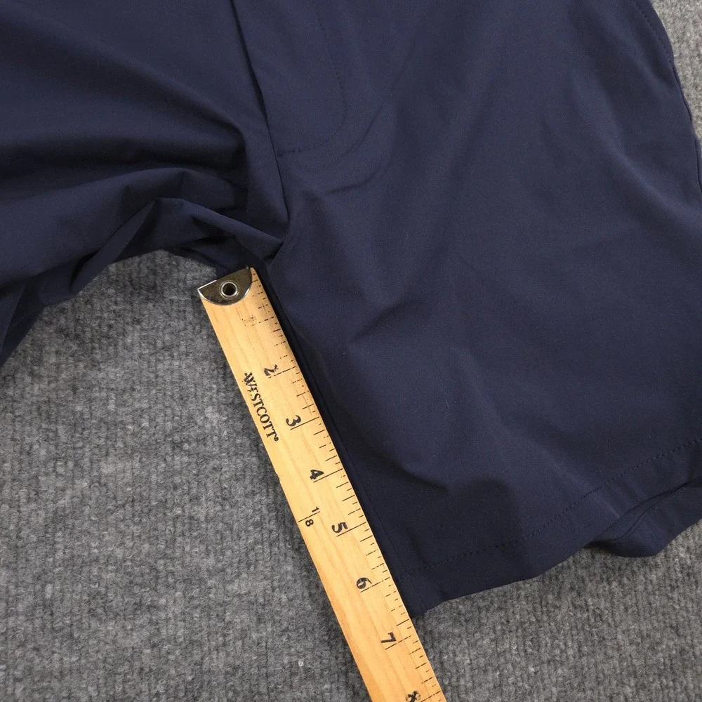 J Crew Tech Shorts Mens 33 Navy Chino Performance UPF 50+ Stretch 7